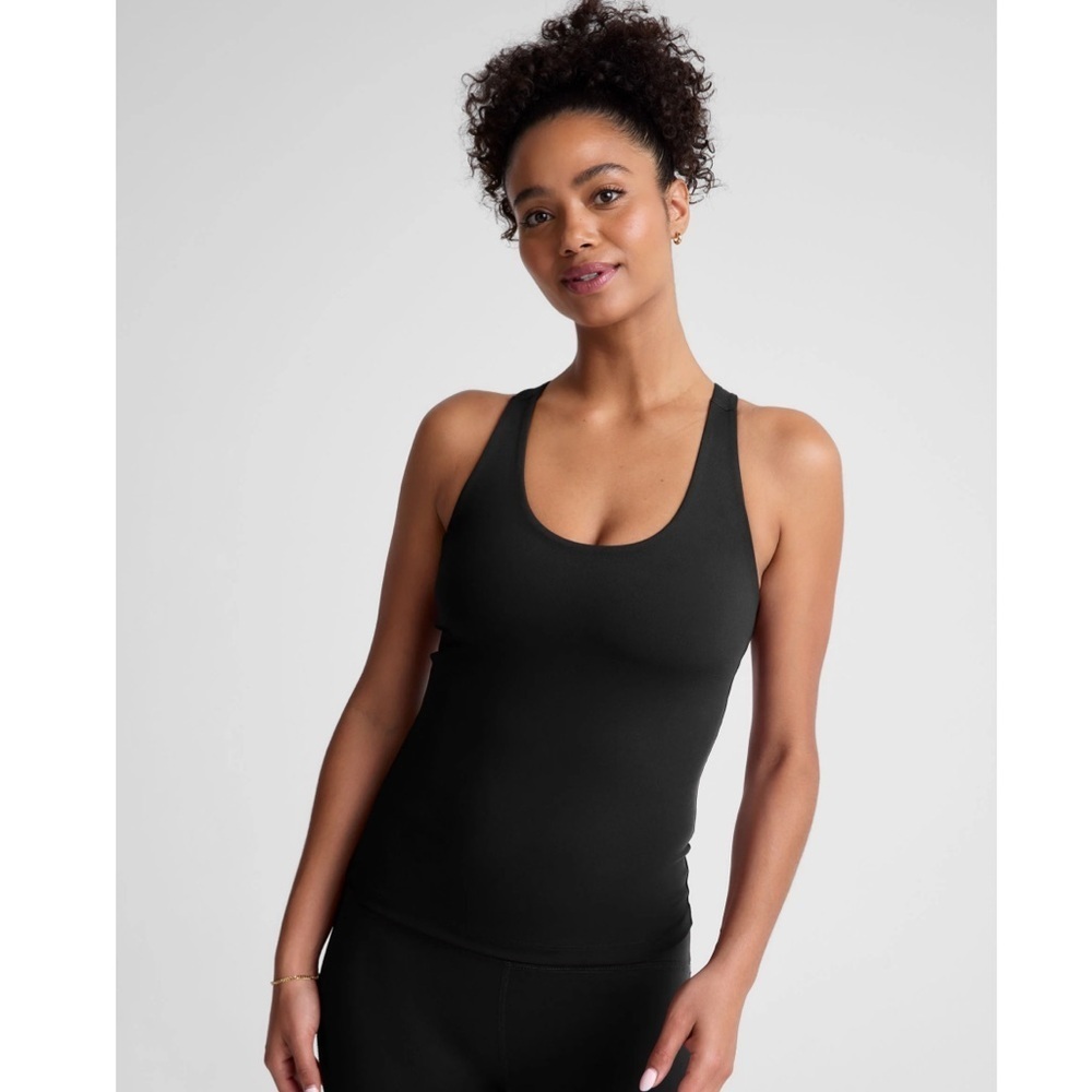Beyond Yoga Women's Medium POWERBEYOND™ Strength Tank Black NWT Racerback - Picture 9 of 10
